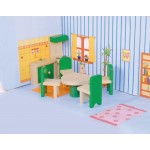 Set mobilier Bucatarie- Sala de Mese de jucarie din lemn WoddyLand Set mobilier Bucatarie- Sala de Mese de jucarie din lemn WoddyLand